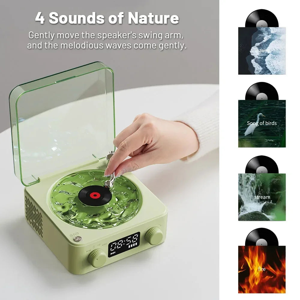 Mini haut-parleur Bluetooth vinyle