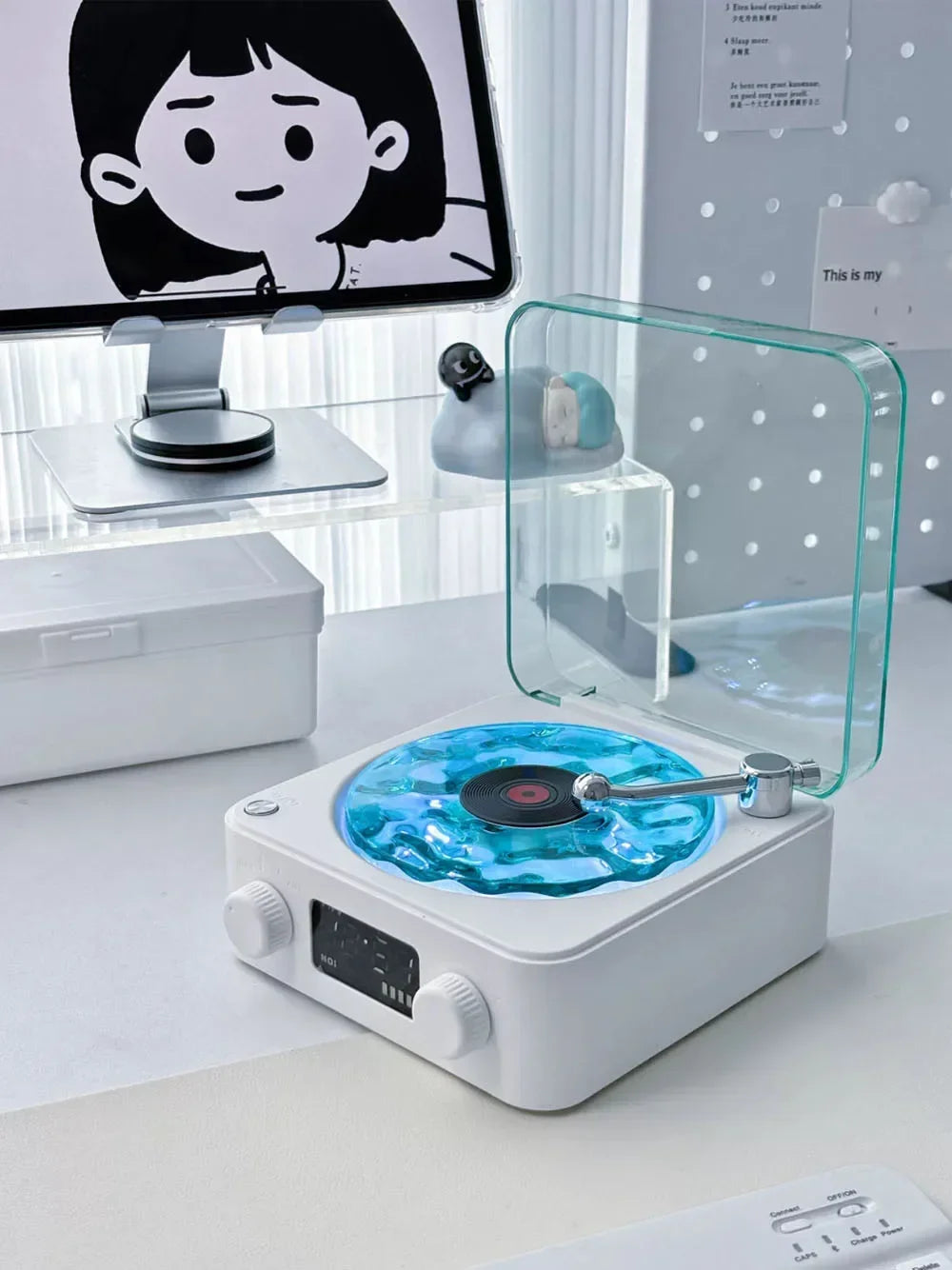 Mini haut-parleur Bluetooth vinyle