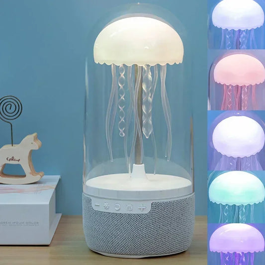 Haut-parleur Bluetooth de lampe de méduse colorée